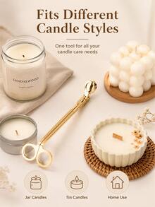 Candle Wick Trimmer Candle Scissors Candle Accessories & Decor Candle Extinguisher Home Decor Wick Cutter Multi-Color Options Birthday Graduation Gift - Multicolor - View 9