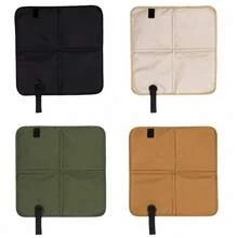 1pc Random Foldable Seat Cushion, Portable Fabric Outdoor Mat For Picnic, Camping, Hiking, With Hook For Easy Carrying, Cute Small Gift For Birthday, Wedding And Other Celebrations - Multicolor - View 12