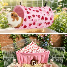 Hamster And Guinea Pig Tunnel, Small Pet Tunnel And Pipe, Soft Wool Small Animal Tunnel Tube And Mat As Well As Corner Hideout Cage Accessories, Suitable For Guinea Pigs, Rabbits, Ferrets, Chinchillas, Hedgehogs, Etc. - View 19