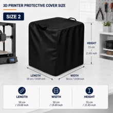 Pelindung Printer 3D - Tersedia 3 Ukuran, 3 Warna (Hitam/Abu-abu/Perak), Kain Oxford 300D Tebal, Bagian Bawah Dilengkapi Tali Serut, Cocok untuk Printer 3D, Hadiah Pesta yang Sempurna untuk Keluarga dan Teman (Hanya Pelindungnya) - A - View 14