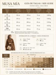 Bronze-goldenes asymmetrisches Satin-Maxikleid im türkischen Stil - Braun - Übersicht 12