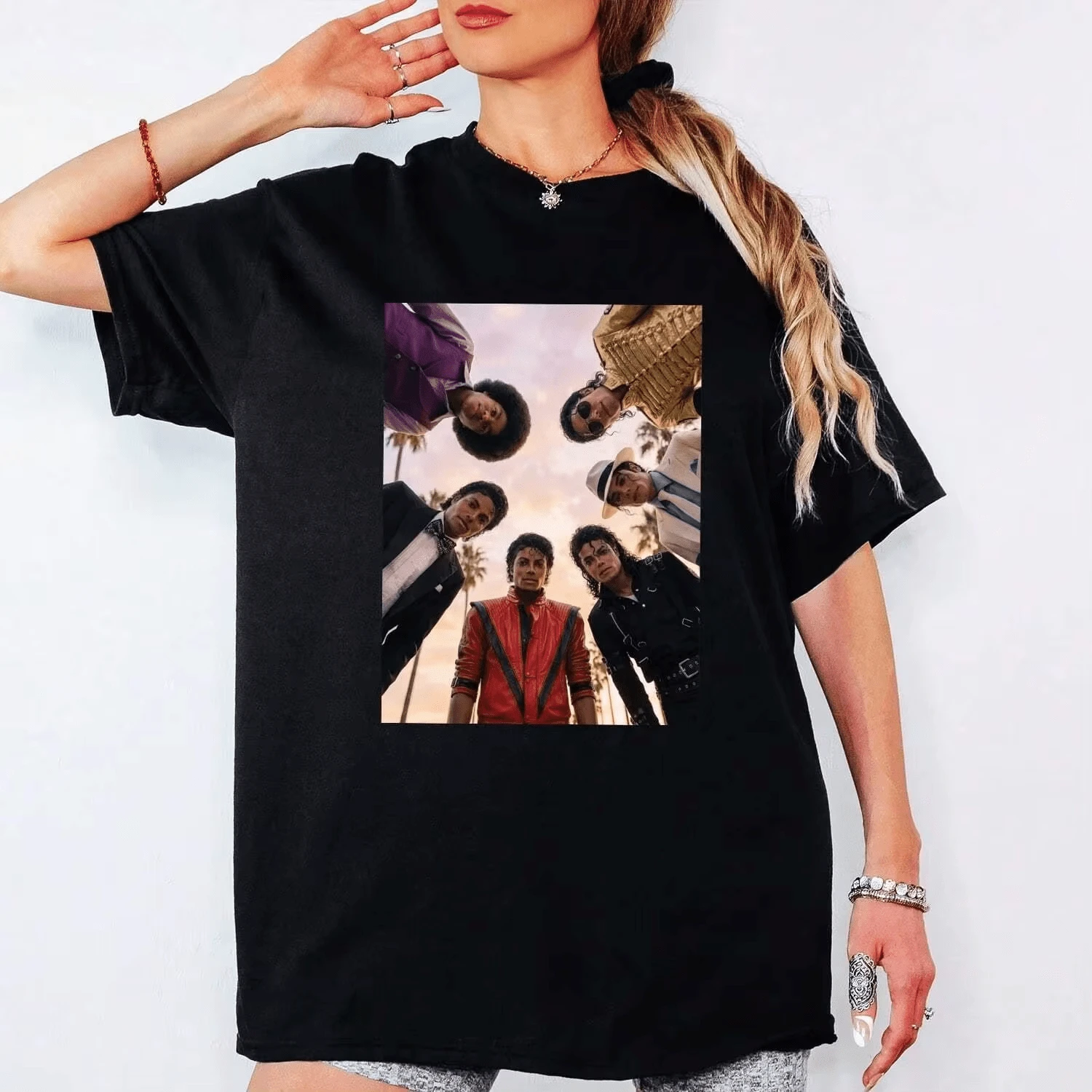 Women T-Shirts - 黑色 - 查看 1