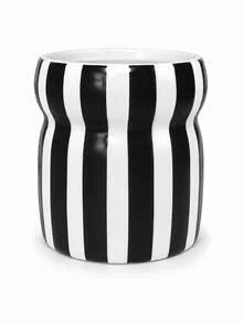 1pc Colorful Striped Kitchen Utensil Holder, Wavy Design Cutlery Organizer Box, Suitable For Spoons, Forks And Chopsticks, Multi-Functional Countertop Storage Cup, Modern Home Decor And Housewarming Gift - Multicolor - View 12