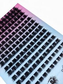 14 Rows Of 160D False Eyelash Clusters, 168 Clusters Of DD Curled And Thick, 10-18 Mm, Large And Thick Eyelash Clusters, DIY False Eyelash Clusters, Suitable For Beginners To Use At Home, A Versatile Style For Commuting Parties - D - View 5