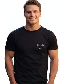Talla grande europea, Halloween, maniquí masculino 26zeh, Camiseta para padrastro - Regalo para padrastro - Regalo para el Día del Padre, Regalo de cumpleaños para cuñado, Regalo de Navidad - Negro - Ver 3