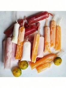 1/50/100/200pcs 30cm*5.5cm Candy Bags, Ice Cream Mold Bags, Plastic Ice Candy Bags, Rectangular Self-Sealing, Durable And Fresh-Keeping, Suitable For Making Ice Cream, Yogurt, Candy, Also For Parties, Travel, Weddings, Birthdays, Graduations, Bachelorette Parties, Kitchen, Storage, Decoration, Outdoor And Other Occasions - Multicolor - View 6