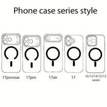 磁吸手機殼，相容 Apple 18 17 16 15 14 13 12 11 Pro Max Plus 17e/6e，高級條紋亮面透明設計，IMD 圖案內層保護，防褪色防震外殼 - D34-XLX - 查看 11