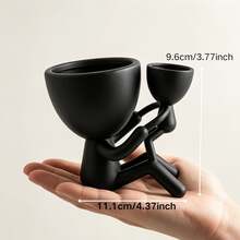 3D Printed Mother And Child Statue Art Planter Home Decor Modern Minimalist For Plant Lovers - 1pcs - View 4