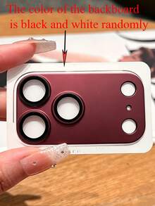 Luxury Matte Camera Lens Protector Compatible With IPhone 18 Pro Max 17 Pro Max Apple 17 Pro 17 High Definition Anti-Scratch Anti-Drop AR Lens Enhanced Protection Film - Burgundy - View 4