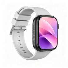 NcmRyu Pink Silicone Strap 2.01" Touch Screen Multi-Function Electronic Watch For Female Students, With Multiple Sports Modes, Camera Control, Social Media Notification, Suitable For Gifts, Sports, School And Other Scenarios - Black and White - View 6