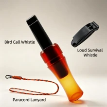 1pc Crow Whistle, Outdoor Survival Emergency Whistle, Hunting Forest Adventure Bird Calling Realistic Whistle, Camping Hiking Portable Calling Tool - Multicolor - View 15
