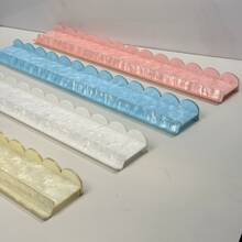 4pcs Acrylic Tortoise Shell Mahjong Rack Set With Magnetic Push Rod, 17.5"/20" Acrylic Mahjong Rack Tile Holder Acrylic Mahjong Accessories, Suitable For All Tile Sets - Transparent - View 6
