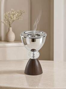 Quemador de incienso talla grande popular: Diseño elegante de estilo del Golfo Pérsico, adecuado para oud y especias, complementa tu estilo personal y la decoración del hogar. Perfecto para uso diario, bodas o reuniones con amigos e invitados, ideal para áreas de recepción y entretenimiento de invitados. También es un regalo sofisticado - especialmente cuando se combina con incienso premium - adecuado para novias, ocasiones especiales y recuerdos de fiesta. - 1PC - Ver 5