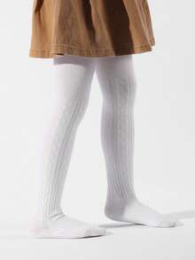 1件女童緊身褲襪 嬰兒長襪褲 兒童緊身褲 幼兒 - 白色 - 查看 15