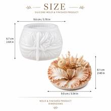 1pc 3D Hibiscus Flower Pot Silicone Mold, DIY Handmade Cement Succulent Planter Mold, Suitable For Casting Plaster Aromatherapy Storage Box, Resin Small Flower Pot, Soft Silicone Easy To Demold, Clear 3D Texture, Ideal For Home Crafts, Desktop Decoration, Aromatherapy Container Making, Creative Greenery Planter Molding Tool For Handmade Enthusiasts - A - View 8