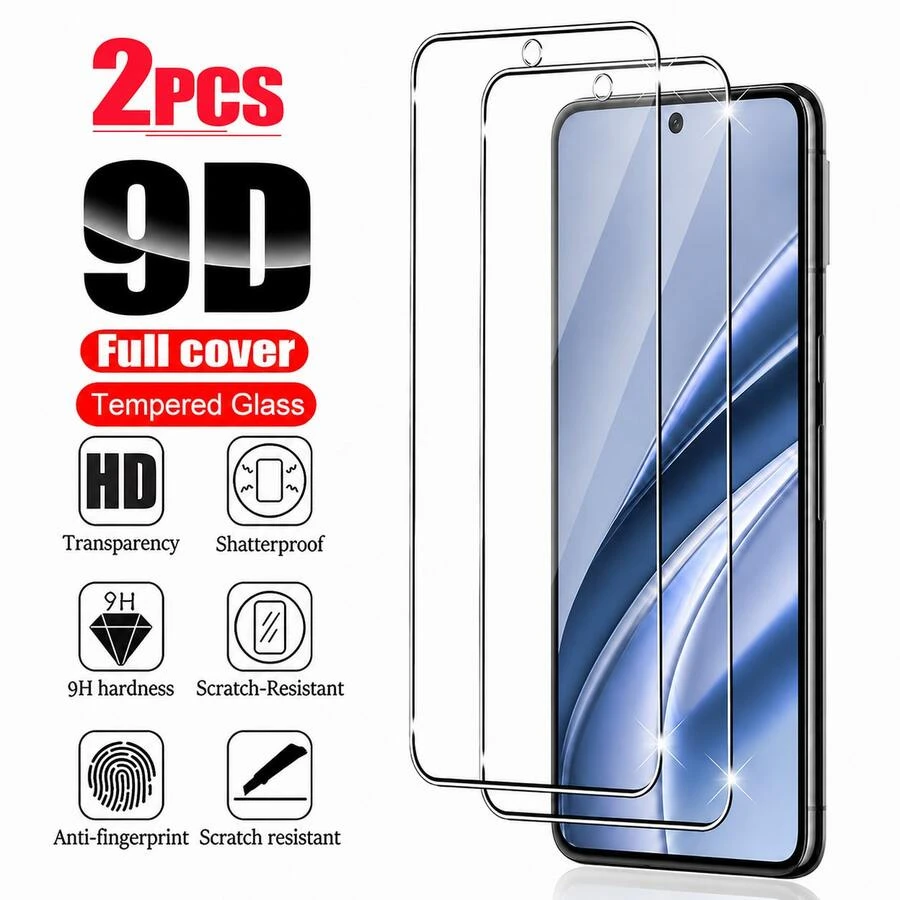 CASECOPS 2Pcs HD Tempered Glass Screen Protector, Fingerprint Unlock, Tempered Glass Screen Protector, Compatible With Google Pixel 10/10 Pro XL/Pixel 10 Pro/Pixel 10A/Pixel 9/9 Pro XL/9 Pro/9A Series, Full Coverage, Anti-Fingerprint, Anti-Scratch, Smooth Touch, Compatible Phone Cases. - 2Pcs - View 1
