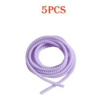 2pcs/3pcs/4pcs/5pcs Pelindung Kabel Spiral Warna Acak, Pelindung Kabel Charger, Pelindung Kabel Data, Selongsong Pelindung Charger, Penutup Charger, Pelindung Kabel Earphone Cocok Untuk Ponsel Earphone Kabel Data USB Pelindung Charger, Selongsong Kabel - Beraneka warna - View 86