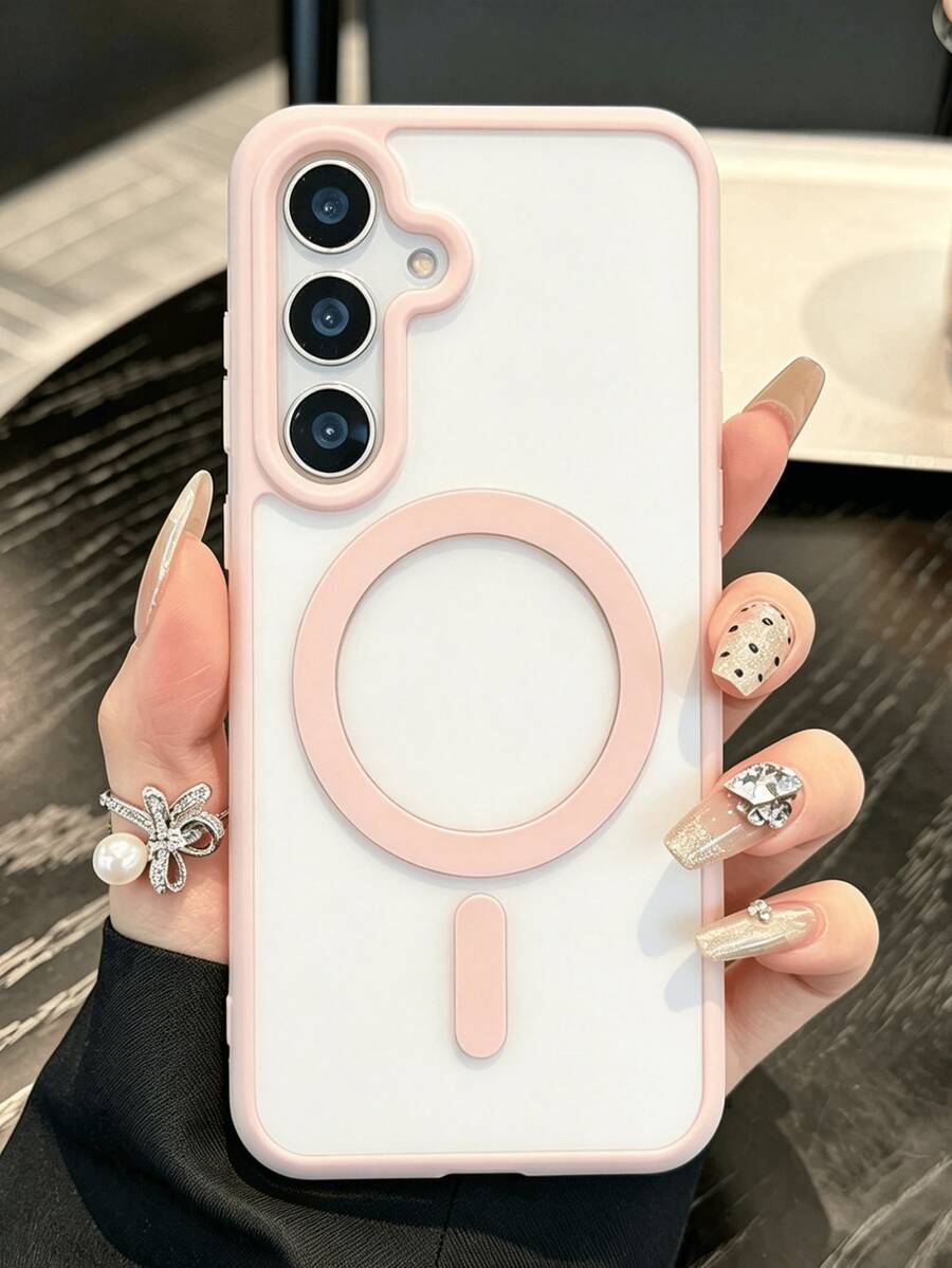 Transparent PC Phone Case, Compatible With Galaxy A17 A07 A56 A26 A36 A37 A57 A16 A55 A25 A35 A15 A27 A05 A06 S26Ultra S25Ultra S24Ultra S23Ultra S22Ultra S25 FE S24 S23 S22 Models, Macaron Color Phone Case, Phone Case, Phone Accessories