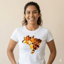 Camiseta Gastronomia Confeiteira Cozinheira q Feminina Baby Look Estica Blusa s Variados Tipos - COZINHEIRA(O) 1 - Visão 1