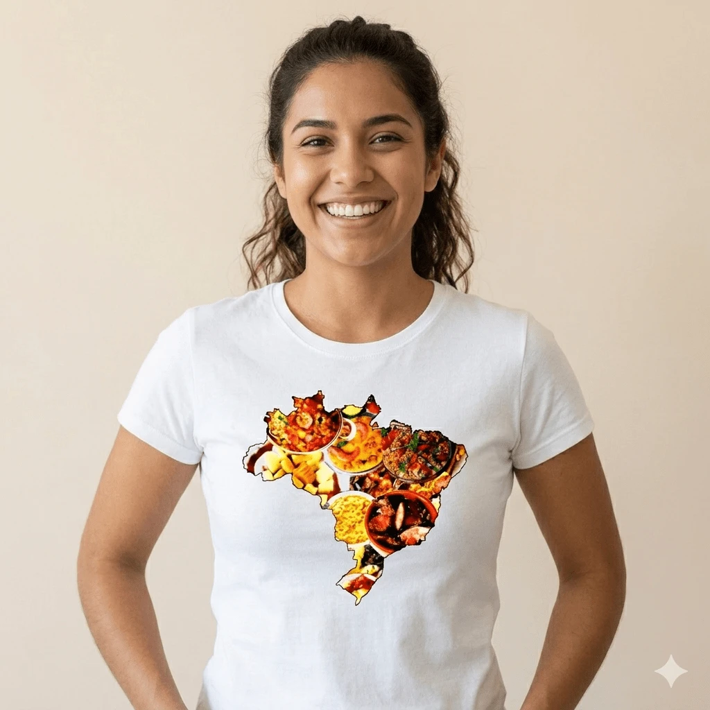 Camiseta Gastronomia Confeiteira Cozinheira q Feminina Baby Look Estica Blusa s Variados Tipos - COZINHEIRA(O) 1 - Visão 1