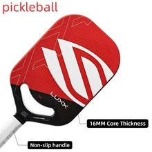 LUXX Control Pickleball Paddle Carbon Fiber Thermoforming Edgeless 16mm X7 Honeycomb Core USAPA Approved Pro Training Competition Pickleball Racket Unisex - Red - View 5