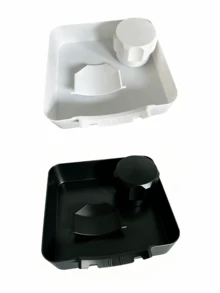 3 PiecesLaundry Tray Set, Washing Machine Drain Tray, Laundry Room Essential Floor Protection Tray, Prevents Water Overflow, Durable Home Storage Solution, Laundry Area Cleaning Supplies Accessory - Multicolor - View 12