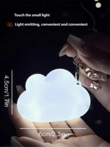 USB充電式迷你心形觸控感應夜燈 - 自動感應包包燈、柔光、護眼照明、便攜旅行鑰匙圈吊飾、浪漫情人節禮物、電池供電、辦公室照明 - 彩色 - 查看 17