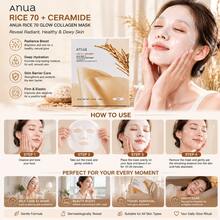 Anua قناع أنوا الأرز 70 توهج الكولاجين 4 قطع، قناع وجه كوري K-Beauty مع مستخلص الأرز والسيراميد، قناع وجه مرطب ومشرق ومشدد لتوهج البشرة الزجاجية، هدية هالوين، هدية عيد الميلاد - Collagen - مشاهدة 4