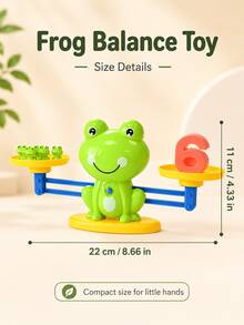 Children's Frog Balance Math Toy, Number Blocks And Mini Frogs Number Counting Learning Game, Preschool Educational Toy, 3+ Years Old, Number Blocks, Preschool Math Toy, Educational Toy, Children's Math Game, Interactive Math Game, Kindergarten Math Toy, Toy, Children's Toy - Multicolor - View 6