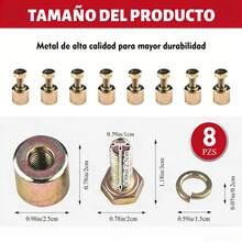 8 Buje Metálico Jaula Trasera Para Italika Dm150 Dm200 Dm250 - A - Ver 2