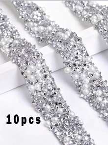 1/10pcs Roll Multi-Function Sparkling Rhinestone Ribbon, With PVC Film, Easy To Cut And Stick, Suitable For DIY Glitter Ribbon, Clothing Accessories, Sticker Tape, Glitter Shoes, Clothing, Rhinestone Strip, DIY Rhinestone Glitter Ribbon Sticker, Handmade Rhinestone Tape Roll, Clothing, Shoes, Gift Box, Car Decoration, Suitable For Christmas, Valentine's Day, Birthday, Gift Wrapping And Handicrafts - Multicolor - View 22