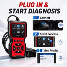 V519 Professional OBD2 Car Diagnostic Scanner Full Function Engine Fault Code Reader Real Time Data Stream I/M Readiness Test Tool - Red - View 9