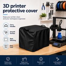 Pelindung Printer 3D - Tersedia 3 Ukuran, 3 Warna (Hitam/Abu-abu/Perak), Kain Oxford 300D Tebal, Bagian Bawah Dilengkapi Tali Serut, Cocok untuk Printer 3D, Hadiah Pesta yang Sempurna untuk Keluarga dan Teman (Hanya Pelindungnya) - A - View 1