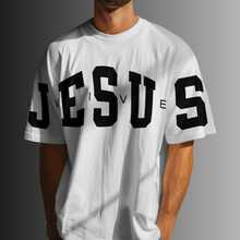 Camiseta Oversized Streetwear Camisa Unisex Religiosa Eis-me Aqui Senhor Colo de Deus - Branco - Visão 2