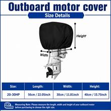 Outboard Motor Cover-6 Sizes Available, 3 Colours(Black/Grey/Blue), Heavyweight 300D Oxford Fabric, The Bottom Features A Drawstring Design, Suitable For 6-250HPoutboard Motor, Electric Outboard Motor(Only The Protective Cover) - View 23