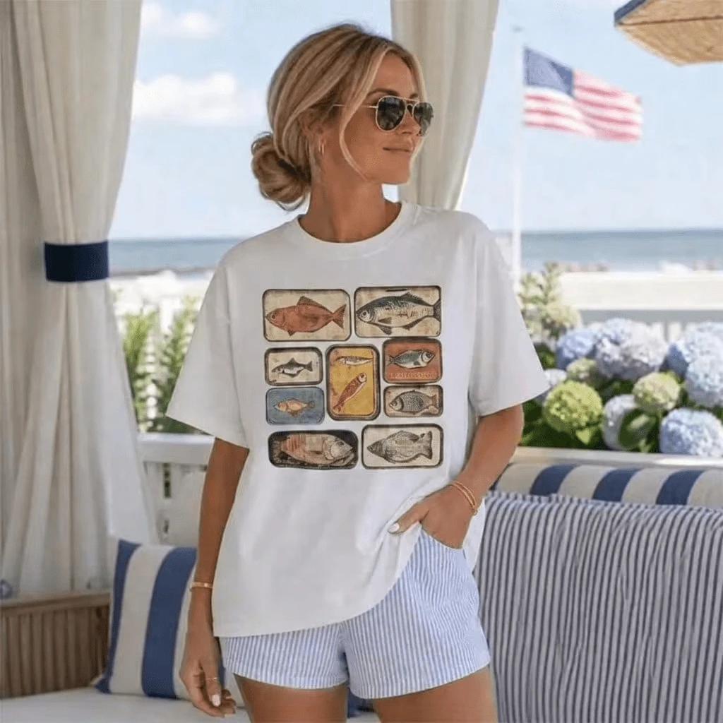 Women T-Shirts - 白色 - 查看 1