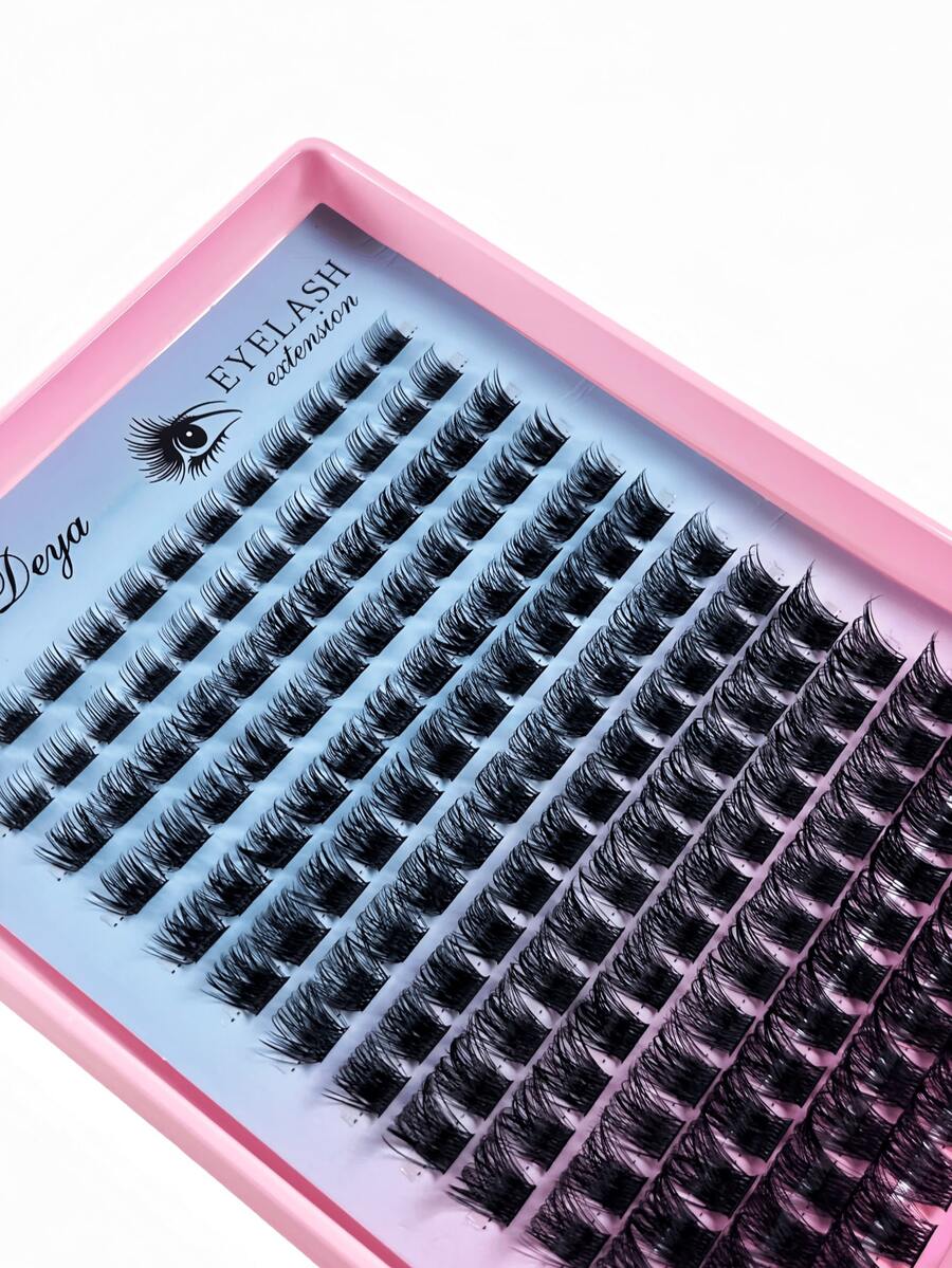 14 Rows Of 160D False Eyelash Clusters, 168 Clusters Of DD Curled And Thick, 10-18 Mm, Large And Thick Eyelash Clusters, DIY False Eyelash Clusters, Suitable For Beginners To Use At Home, A Versatile Style For Commuting Parties - D - View 1