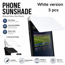 3pcs Outdoor Phone Sun Shade, Compact And Portable Phone Light Blocker, Hard Surface Light Blocker, Resistant To Bending And Deformation, Suitable For Cycling, Off-Road, Camping And Exploration - Multicolor - View 7