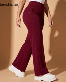 Women Pants - Red Violet - View 5