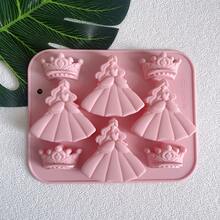1pc High Quality Princess And Crown Mold, Reusable Silicone Mold, Suitable For Resin, Plaster, Cement - Easy To Clean, Suitable For Making Soap, Candles, Wax - Perfect For Christmas And Crafts, Clothing - Multicolor - View 10