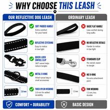 1pc 1.8m Reflective Dog Leash With Dual Padded Handles, 360° Swivel Quick-Lock Clip & D-Ring, Durable Nylon Walking Training Lead For Small, Medium & Large Dogs, 5 Colors - Multicolor - View 8