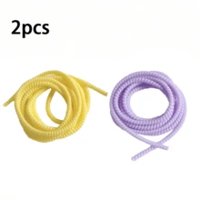 2pcs/3pcs/4pcs/5pcs Pelindung Kabel Spiral Warna Acak, Pelindung Kabel Charger, Pelindung Kabel Data, Selongsong Pelindung Charger, Penutup Charger, Pelindung Kabel Earphone Cocok Untuk Ponsel Earphone Kabel Data USB Pelindung Charger, Selongsong Kabel - Beraneka warna - View 90