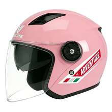 3/4 Dual-Lens Helmet, Reinforced For Impact And Pressure Resistance, Suitable For Motorcycle And Electric Vehicle Riding - B - View 3