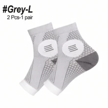 2pcs/Set High Quality Ankle Support Sleeves, Arch And Ankle Support Compression Socks, Open Toe Design, Suitable For Daily Wear And Outdoor Activities, Elastic Foot Brace, Sports Ankle Support - Multicolor - View 18