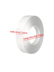 1pc Single-Sided Transparent Nano Tape, Invisible Table Corner Anti-Collision Strip, Baby Safety Furniture Edge Guard, Easy To Cut With No Residue - Transparent - View 13