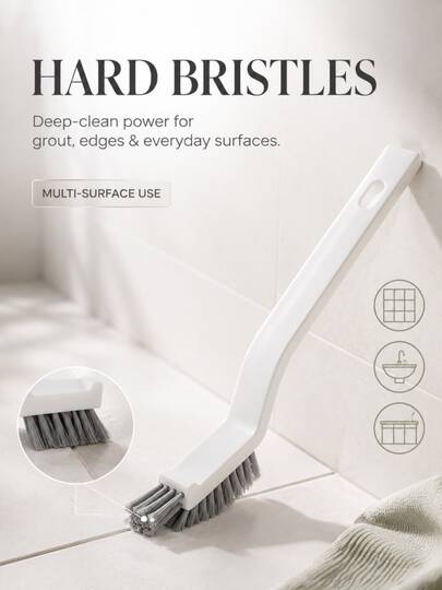3 Peças Escova de Limpeza de Frestas com Cerdas Duras, Escova para Azulejos de Banheiro, Piso, Cantos Mortos e Frestas, Escova Multiuso para Cozinha, Escola, Volta às Aulas, Suprimentos Escolares, Valor Imbatível