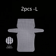 2pcs Large Pre-Cut Plastic Mesh Fabric Set (2 Mesh Templates + 2 Metal Chains + 4 Large Hole Plastic Needles + 14 Positioning Buckles + 4 D-Rings + 2pcs Of Snap Fasteners), Reusable Transparent Woven Mesh, Suitable For DIY Crochet/Knitting And Handbag Making, Ideal Gift For Craft Enthusiasts - Default - View 9