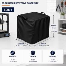 Pelindung Printer 3D - Tersedia 3 Ukuran, 3 Warna (Hitam/Abu-abu/Perak), Kain Oxford 300D Tebal, Bagian Bawah Dilengkapi Tali Serut, Cocok untuk Printer 3D, Hadiah Pesta yang Sempurna untuk Keluarga dan Teman (Hanya Pelindungnya) - A - View 19