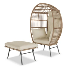 Patio Lounge Chair & Swing Chair - B - View 3