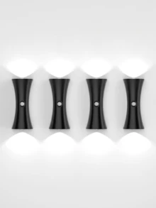 1/2/4pcs Lampu Malam Sensor Gerak LED Lampu Dinding Perekat Magnetik Nirkabel 3 Mode Pencahayaan Mode Malam Otomatis Tidak Perlu Pengeboran Cocok Untuk Lorong Kamar Tidur - normal - View 17